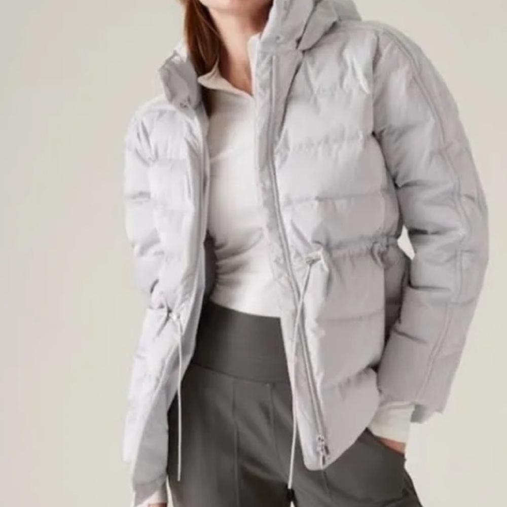 Athleta Pursuit Sateen Down Jacket
